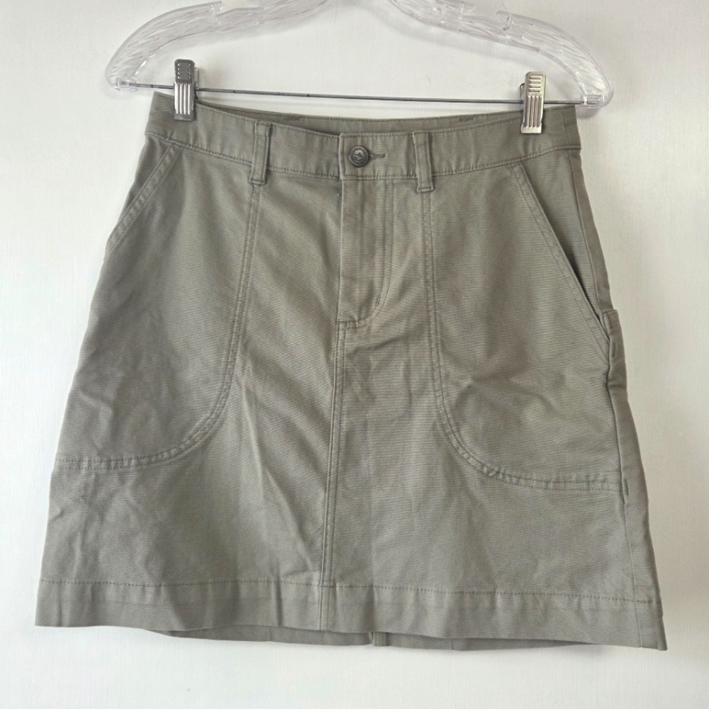 PATAGONIA Stand Up Skirt Shale Organic Cotton Size 4